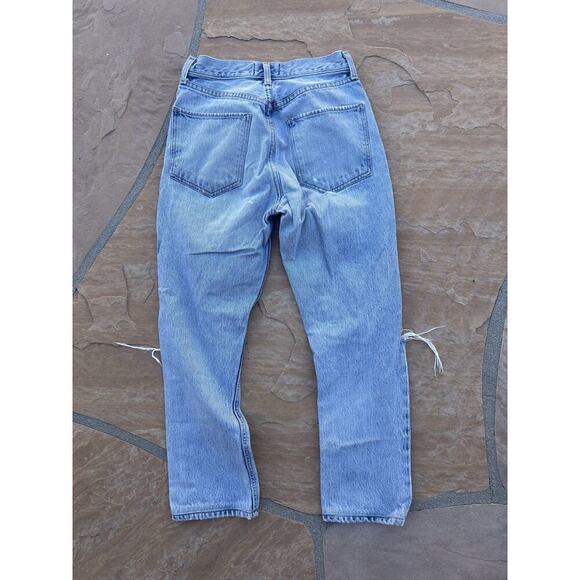 AGOLDE Jeans Womens 25 Riley High Rise Slim Straight Button Fly Denim - Picture 4 of 4